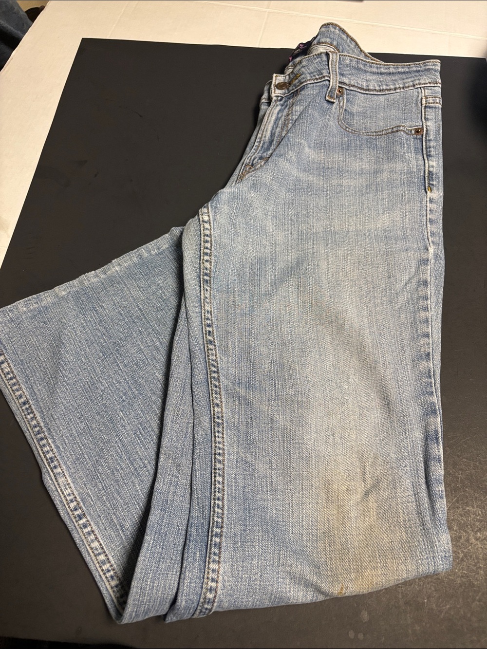 Levi's 513 Women's Light Wash Wide Leg Flare Jeans